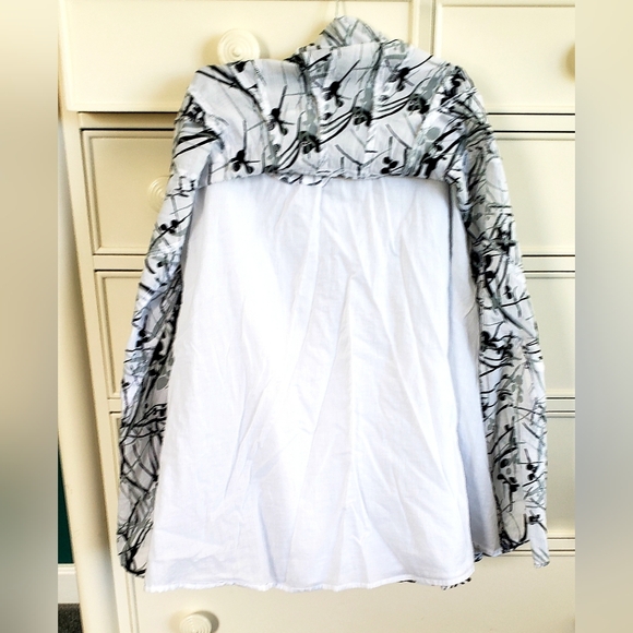 Express Black and White A-Line Skirt - Picture 6 of 6